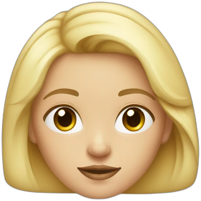 Fille blonde avec un crop top emoji