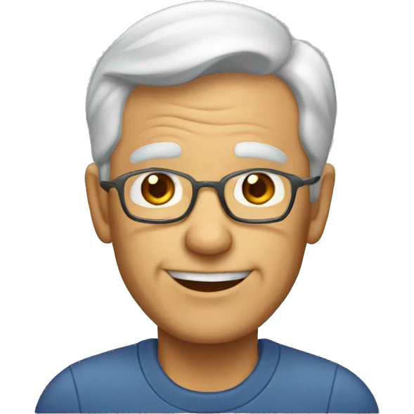 62 yearl old men who works as a retail worker emoji