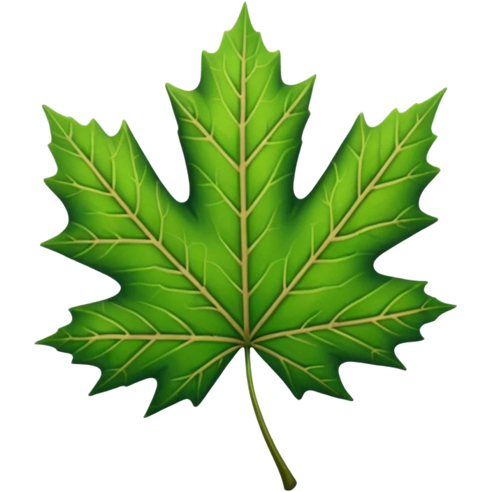 green maple leave emoji