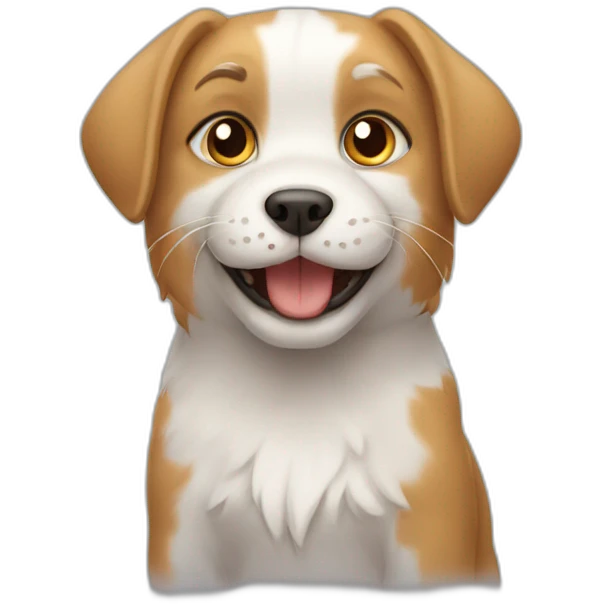 cat wiht a dog emoji