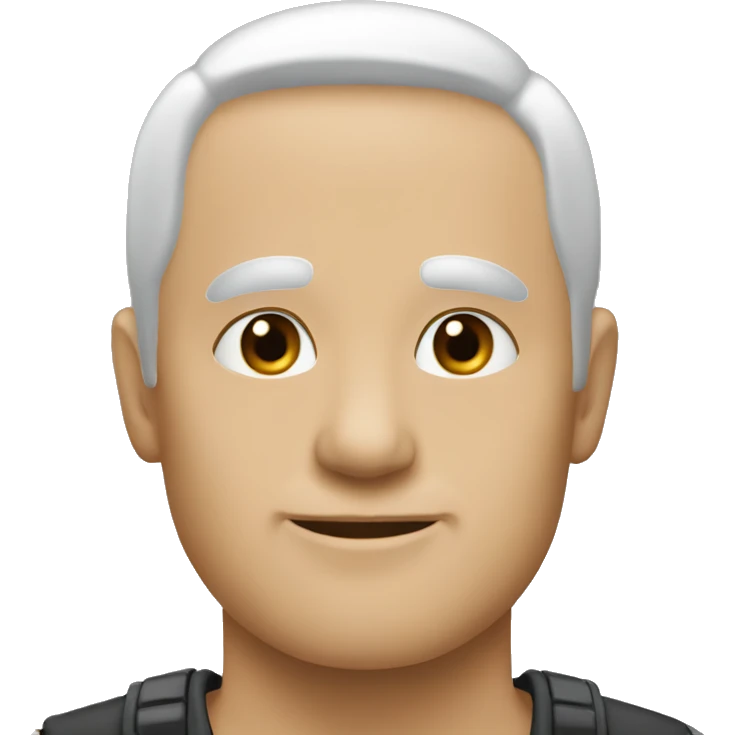 Черно-белый алабай emoji
