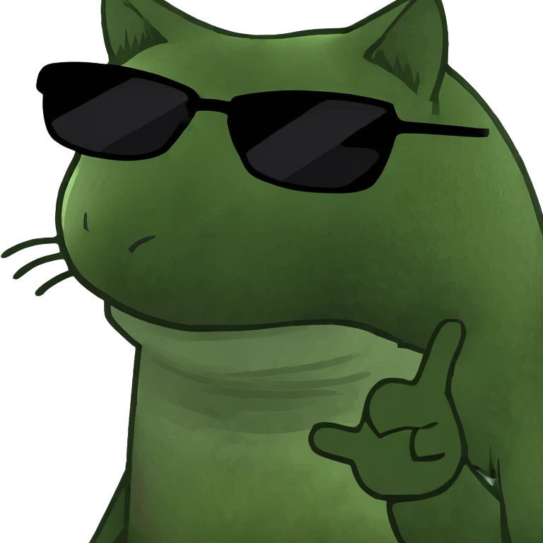 Cat with sunglasses emoji