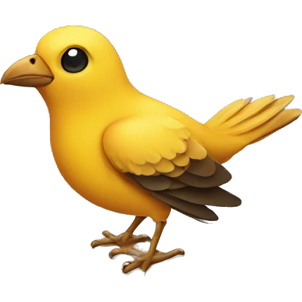Bird on book emoji