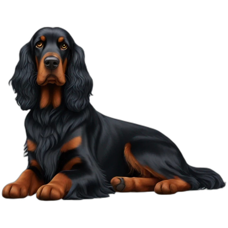 gordon setter chillin emoji