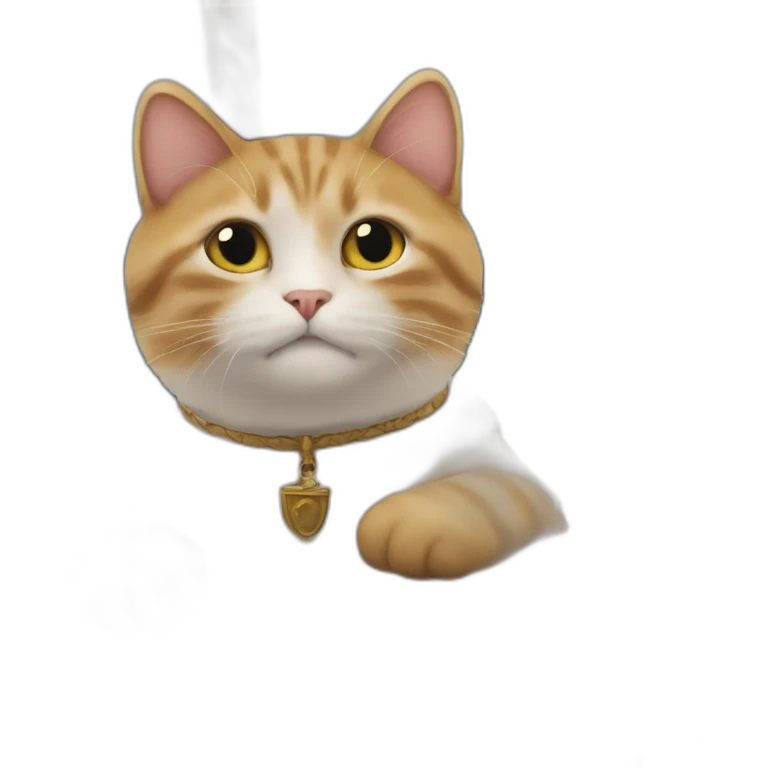 Cat in a titanic emoji