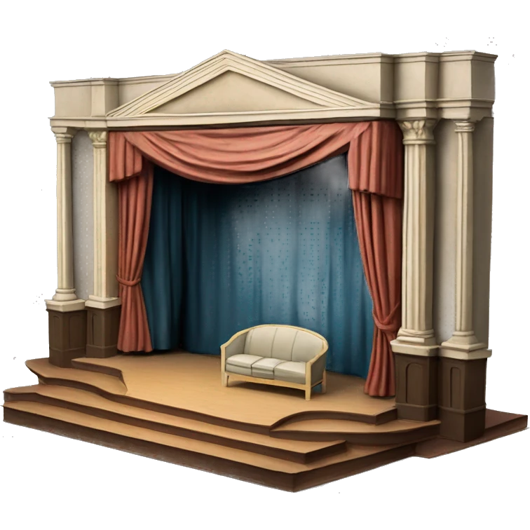 scenography scenic maquette model theatre set model  emoji