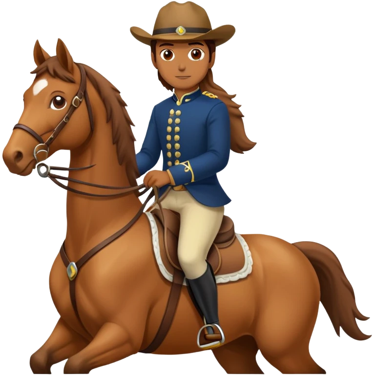 person riding a horse emoji