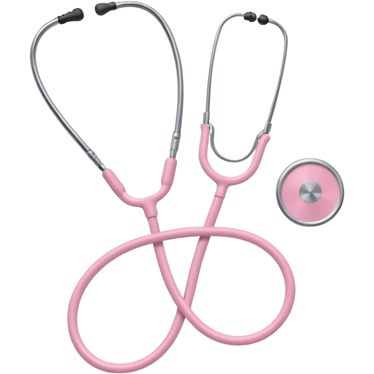 stethoscope, light pink, variation 3 emoji