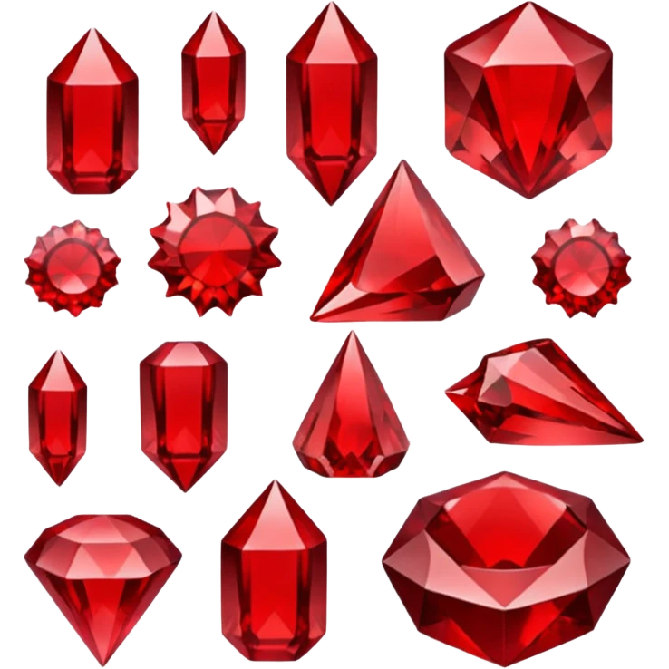 Red crystal group emoji