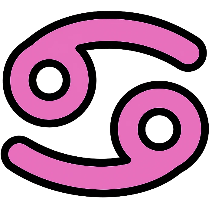 pink-purple zodiac sign icon for Cancer emoji