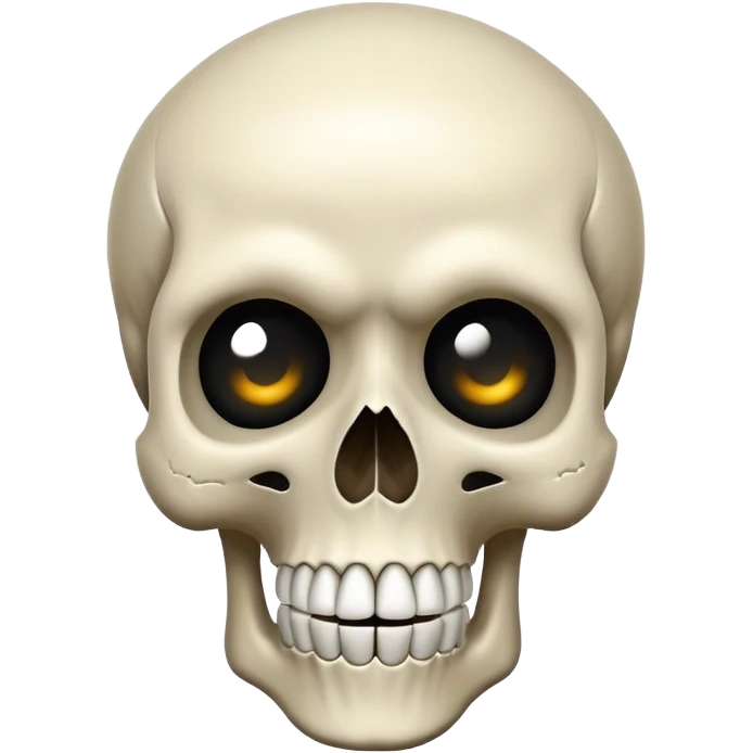 Şaşırmış kuru kafa emoji