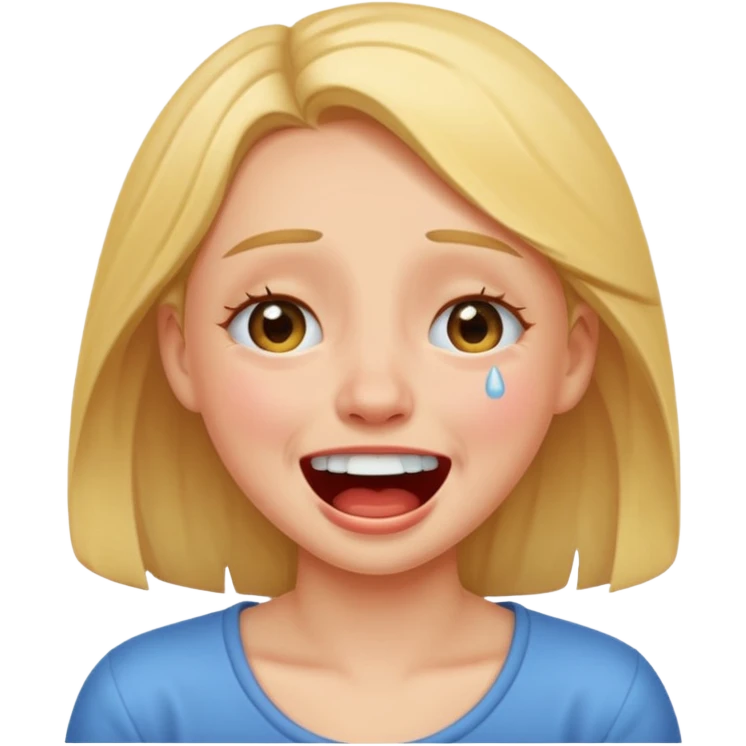 girl crying laughing emoji