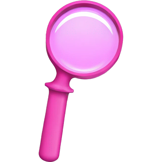 pink dashboard magnifying glass pointing to the leftt emoji