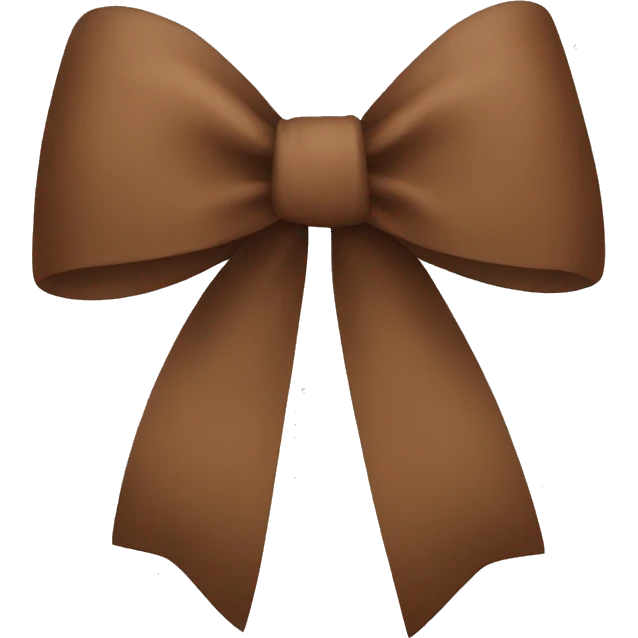 brown bow emoji