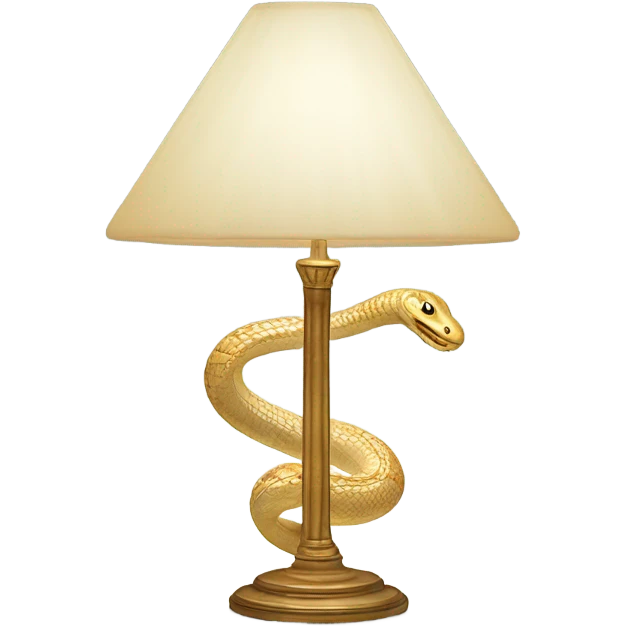 dendera lamp glass snake light emoji
