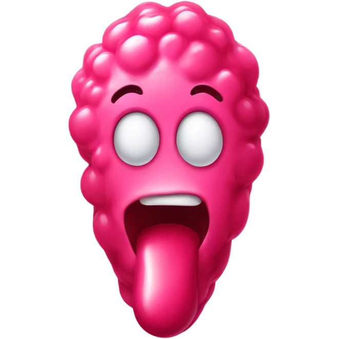 Stick tongue out and blow raspberry emoji