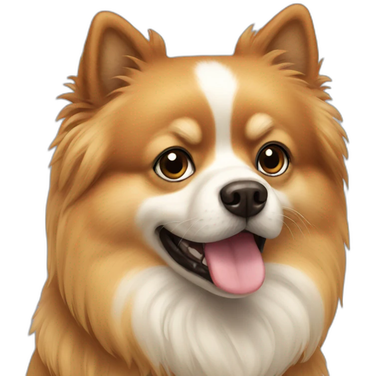 Dog pomerania emoji