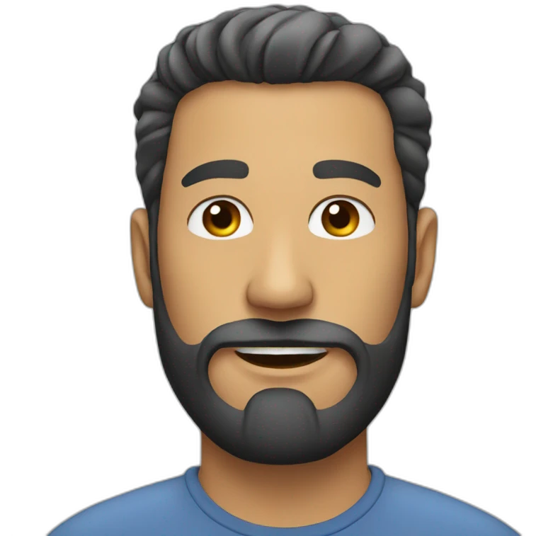 man beard emoji