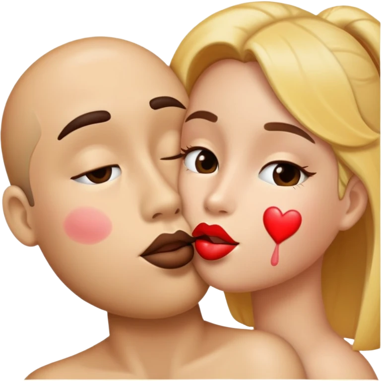 Emoje de beijo no rosto emoji