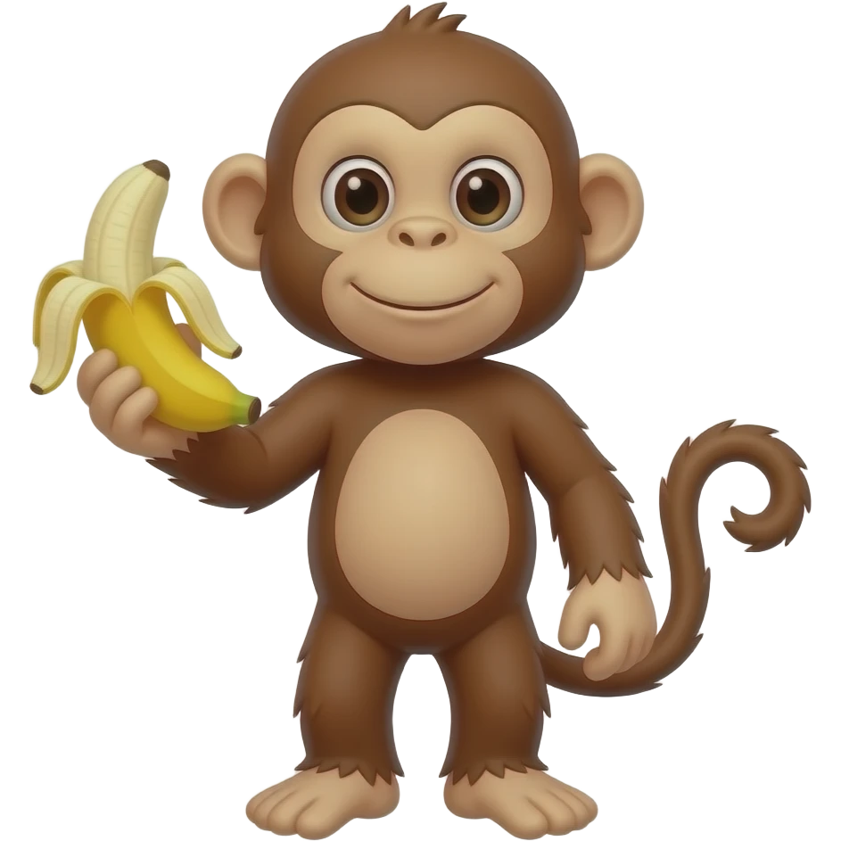 monkey holding banana emoji