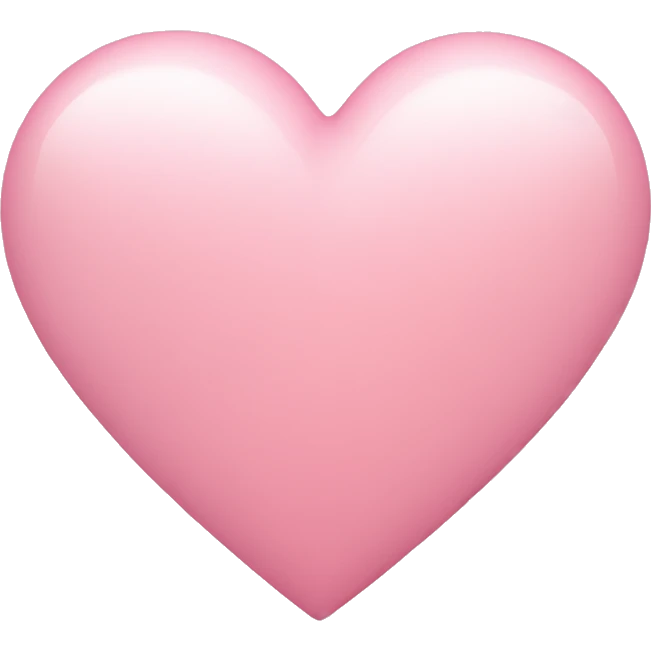 soft pink heart  emoji