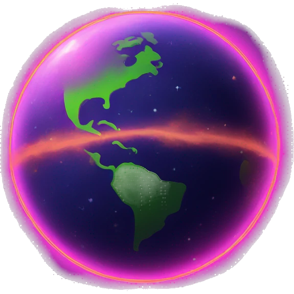 neon planet emoji