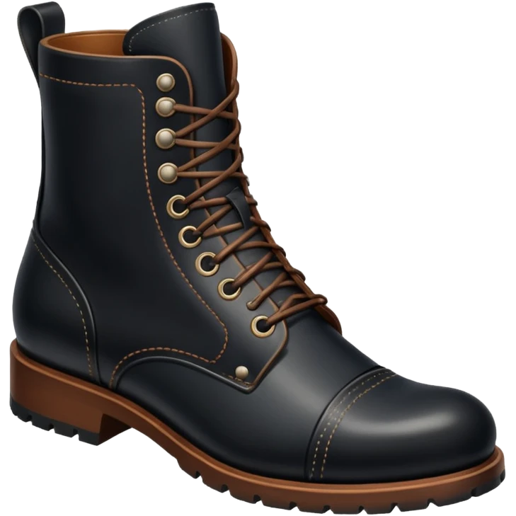generate me black boots for man emoji