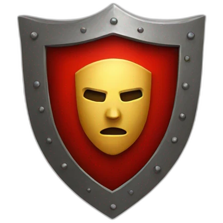 red shield emoji