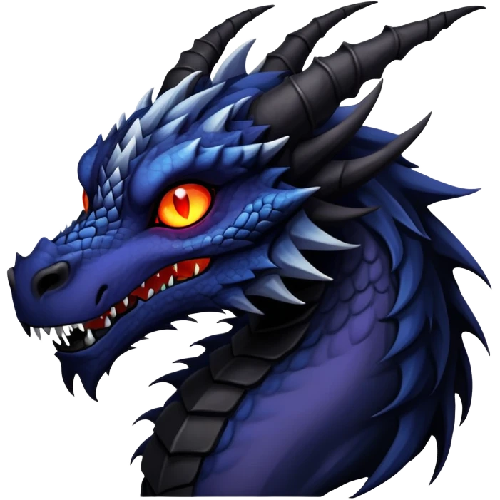 Gothic Badass Edgy Dark Mysterious Mystical Dragon-Beast-Fursona emoji