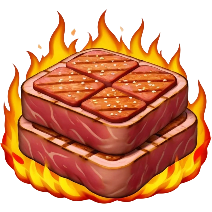SPAM MEAT fire EMOJI emoji