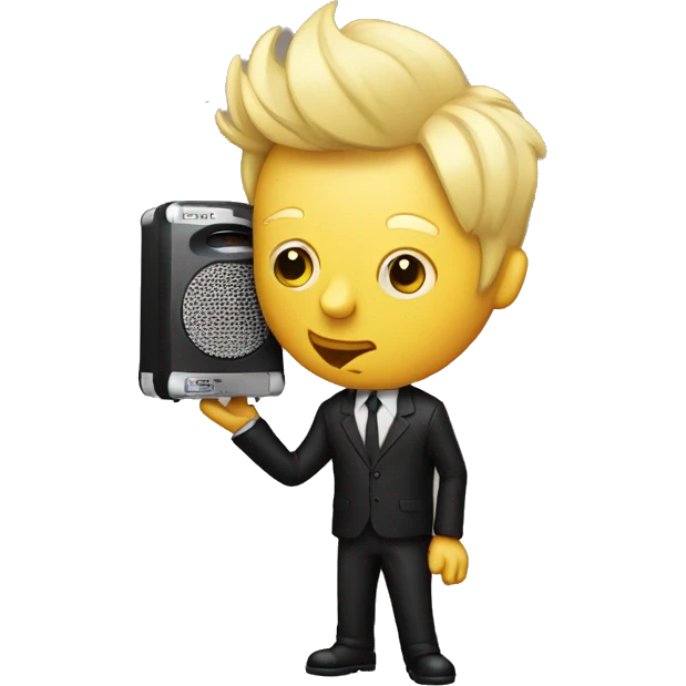 Billy Joe Armstrong holds loud speaker emoji