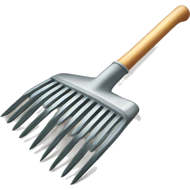 garden rake emoji