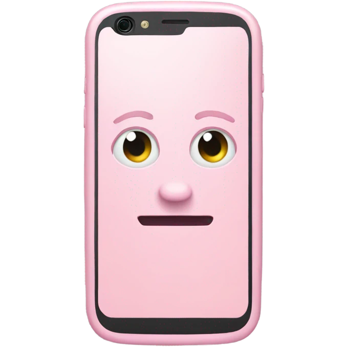 Light pink phone emoji
