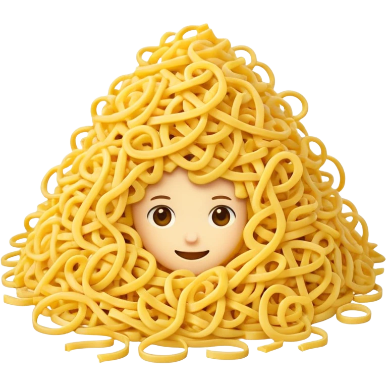 shredded cheese, small pile or scatter, thin irregular shreds, pale yellow to golden, curly soft texture, fresh, not dry or clumped, no packaging, bowl, dish, or faces, clean 3D, soft shadows, transparent background, emoji scale emoji