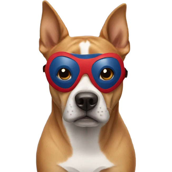 DOG in SPIDER MAN mask emoji