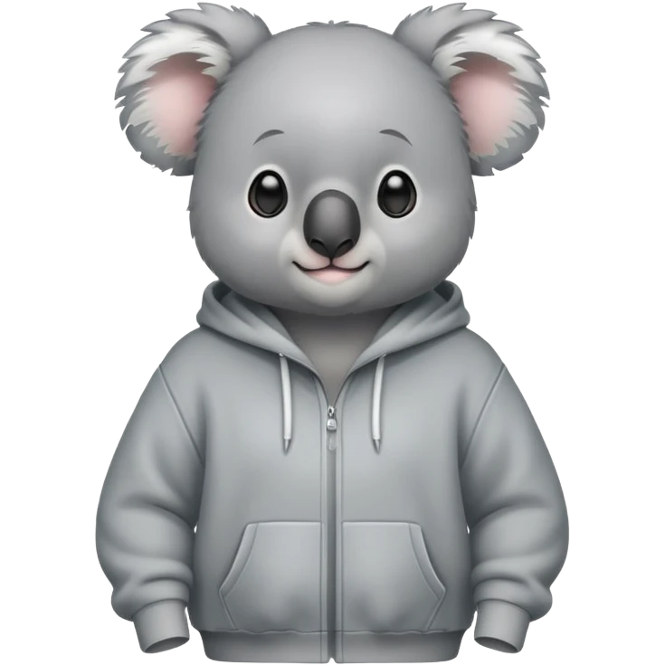 Koala wearing a hoodie emoji