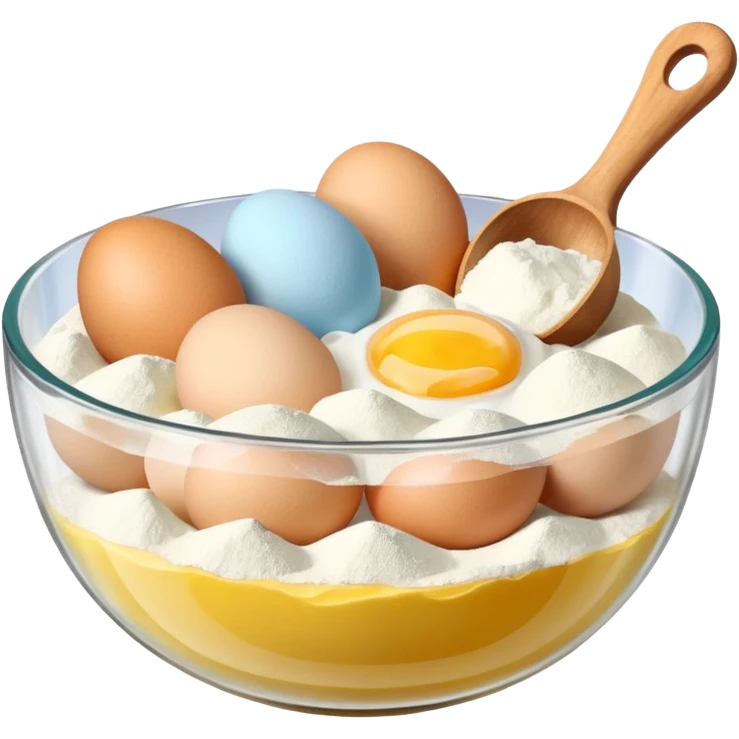 baking ingredients before preparation emoji