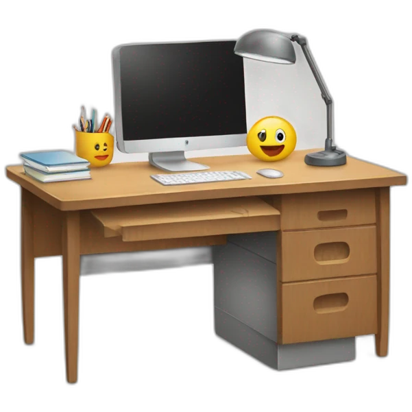 Neat desk emoji
