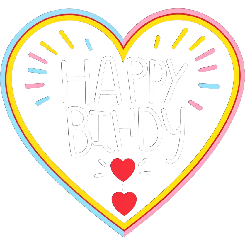Explosion of heart happy birthday the big 20 emoji