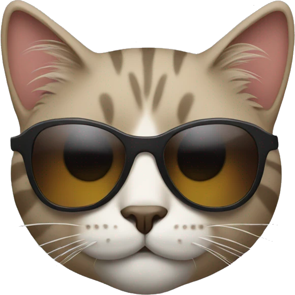 Cat with sunglasses emoji