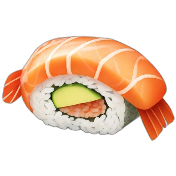 sushi with shrimp emoji