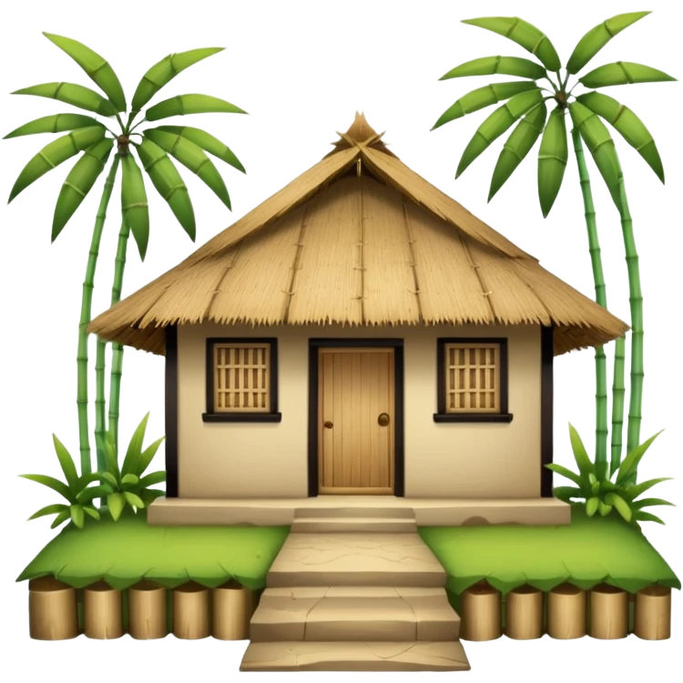 vietnamese village hut emoji