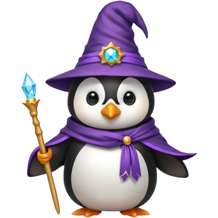 Penguin Wizard emoji