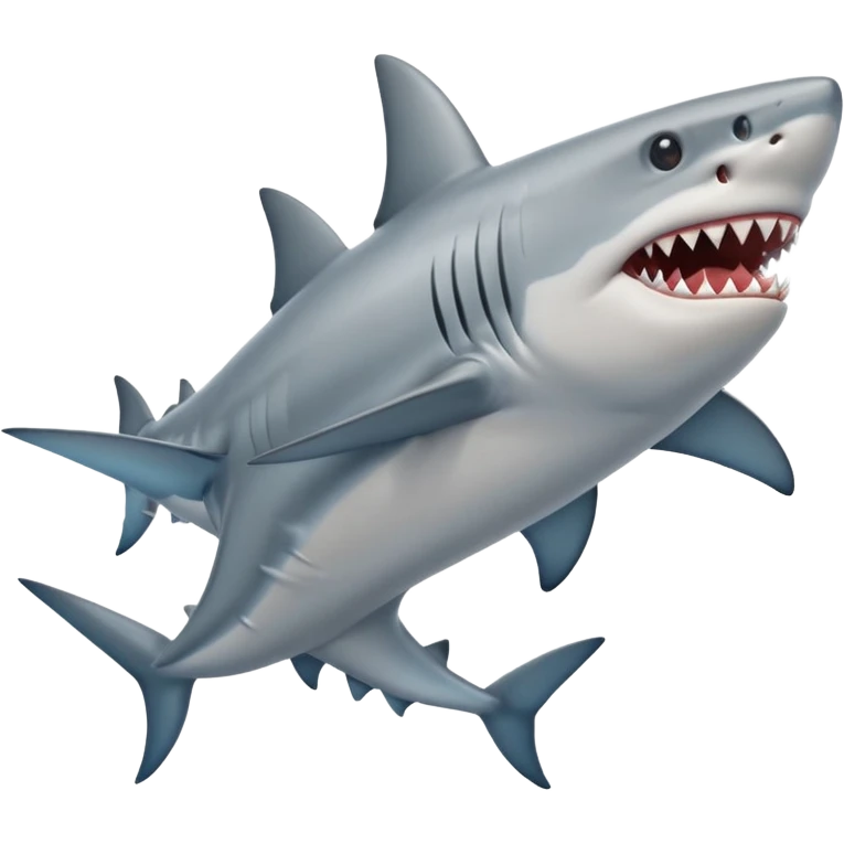 Tiburon con piernas y con zapatos emoji