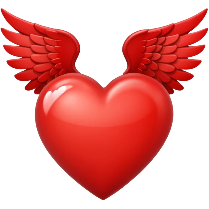 Cœur avec des ailes  emoji