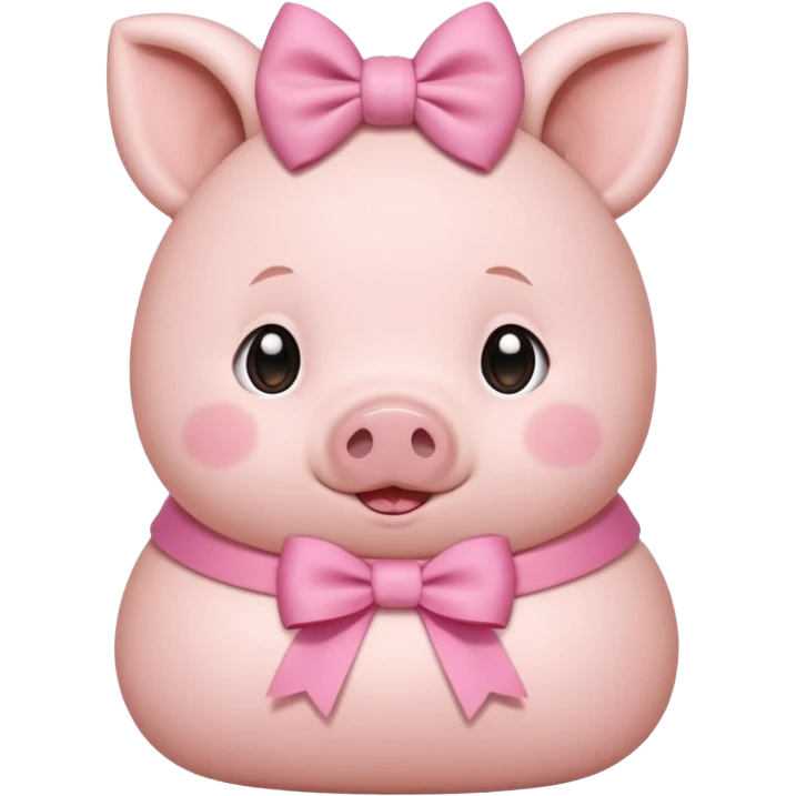 bunny ear accessory wearing baby piggy bun emoji