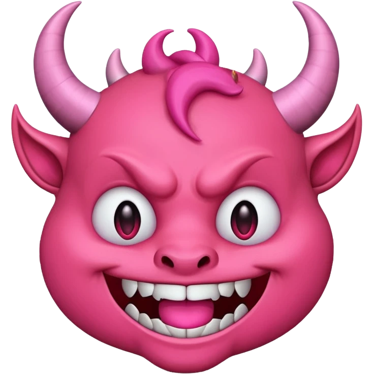 Devil emoji but pink 😈 emoji