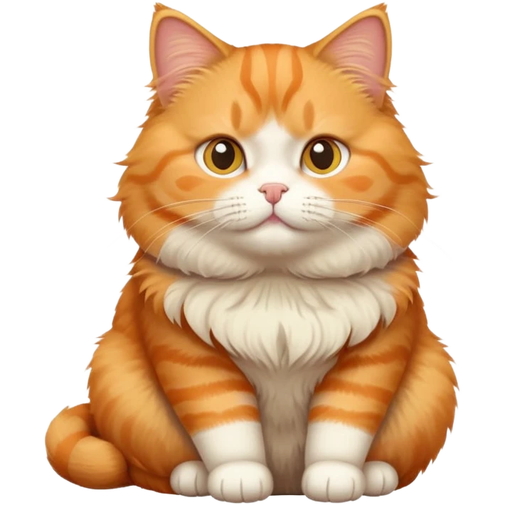 Orange fat cat emoji