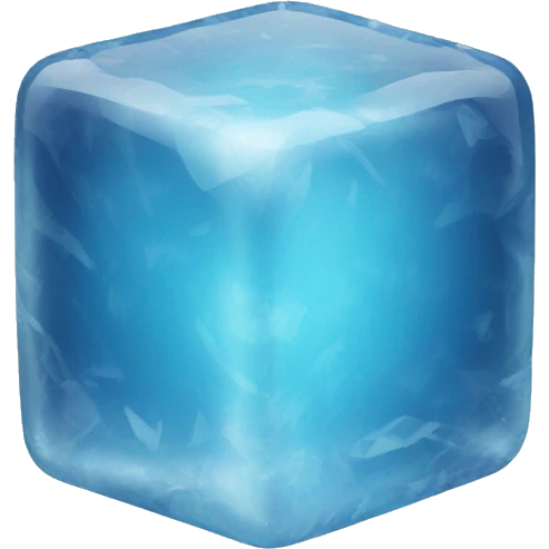 blue ice square with rounded edges with word IcePack emoji