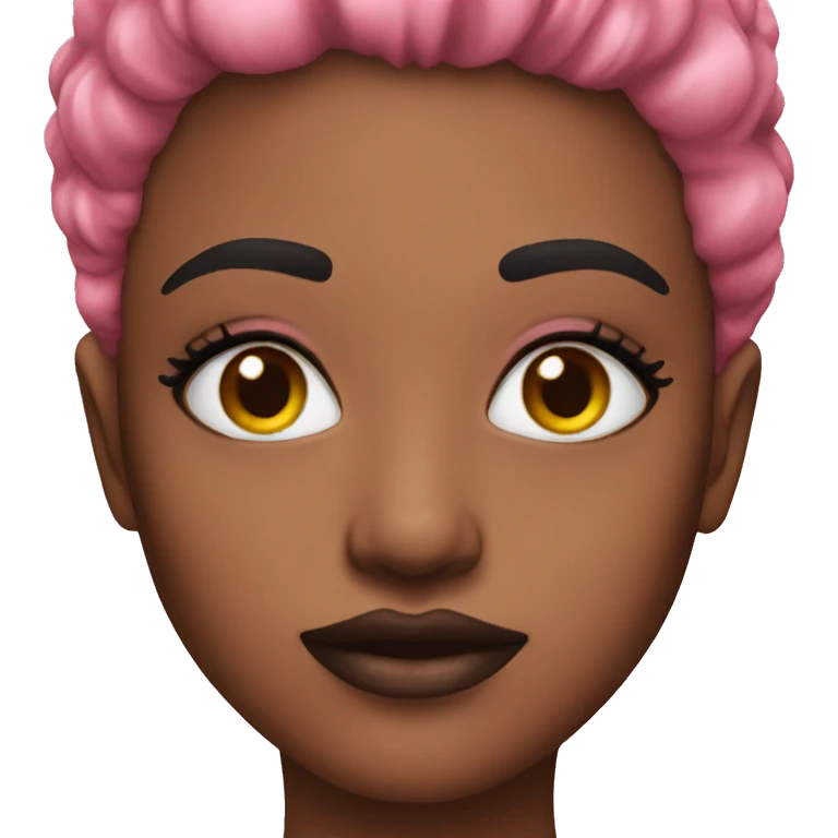 Pink makeup emoji